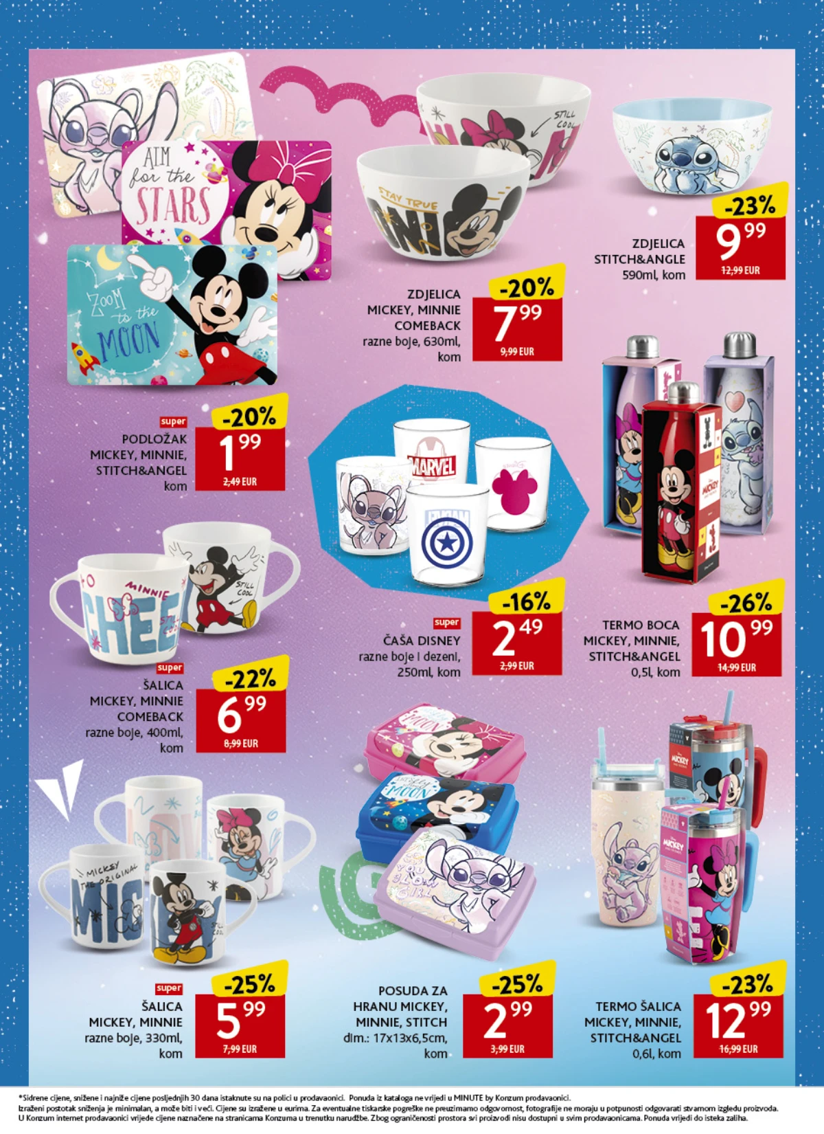 Konzum katalog strana 45 – Disney šalice, zdjelice, termo boce i posude za hranu