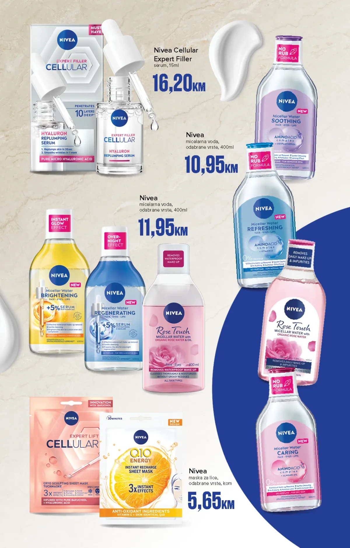 Konzum i Mercator premium katalog – Nivea Cellular kreme i serumi za njegu lica
