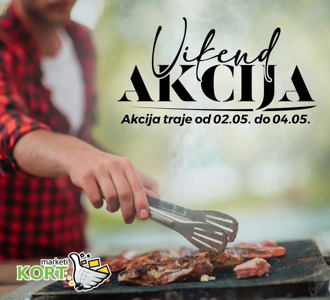 KORT Vikend akcija sniženja do 04.05.2025