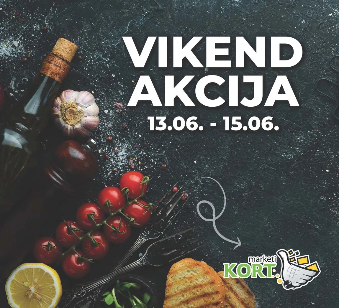KORT Vikend akcija sniženja do 15.06.2025