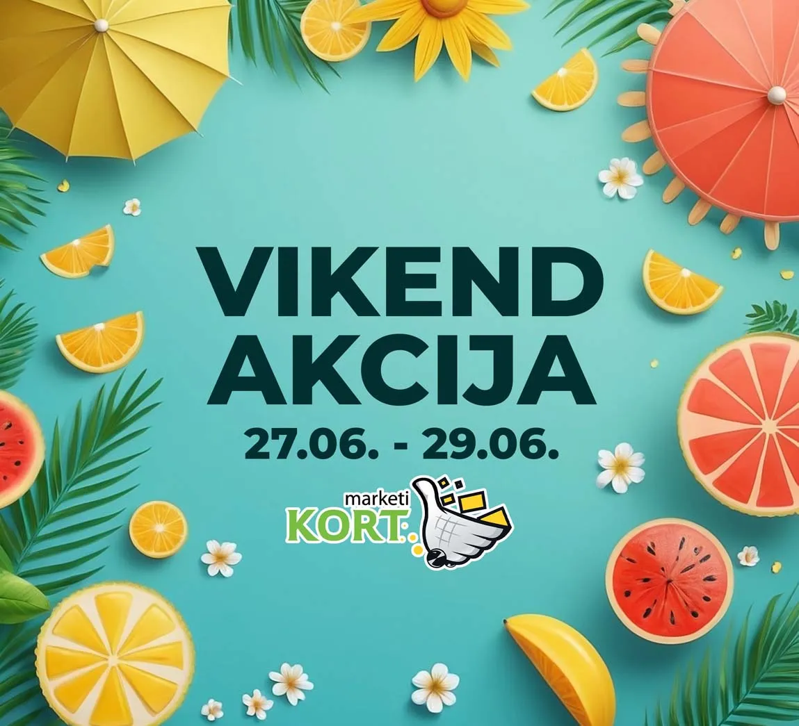 KORT Vikend akcija sniženja do 29.06.2025