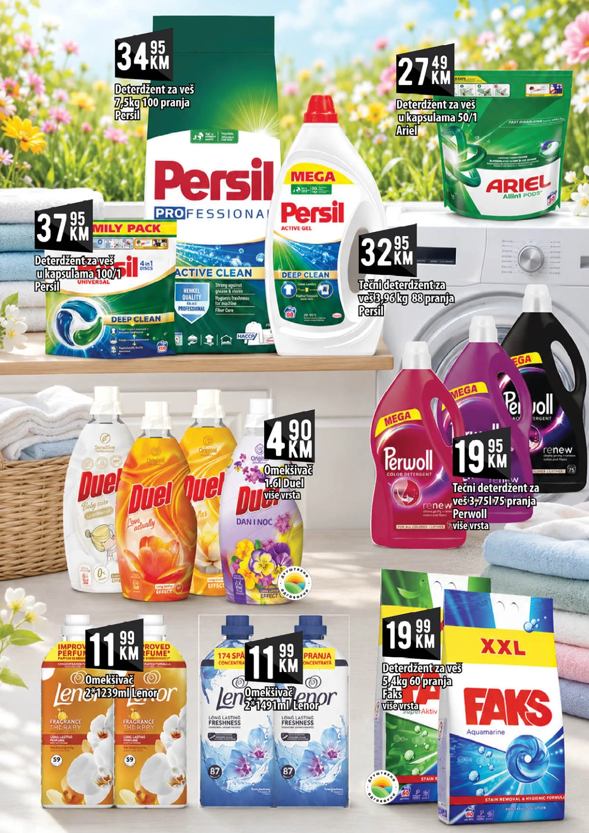 Kort akcija – Persil, Ariel, Perwoll, Duel i Lenor po akcijskim cijenama