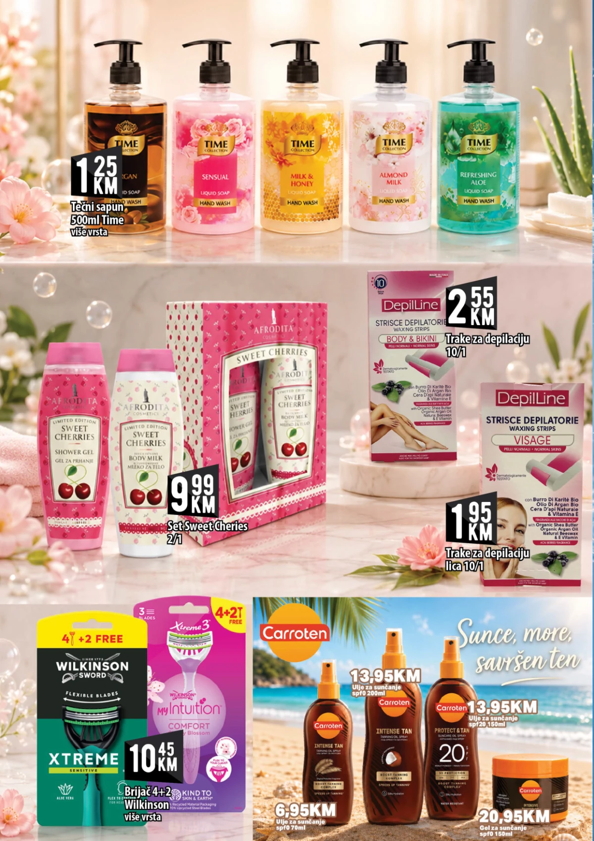 Kort Market katalog strana 14 – šamponi, gelovi za tuširanje, paste za zube i kozmetika na akciji