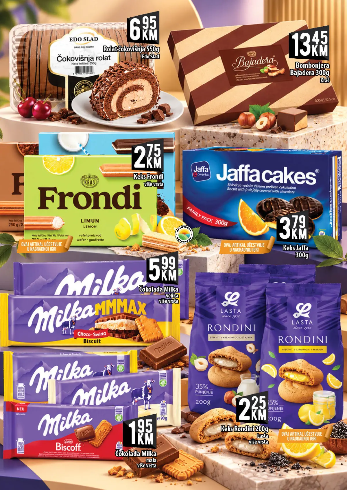 KORT katalog, stranica 10 – Jaffa keks 300 g za 3,79 KM i bombonjera Bajadera Kraš 300 g za 13,45 KM