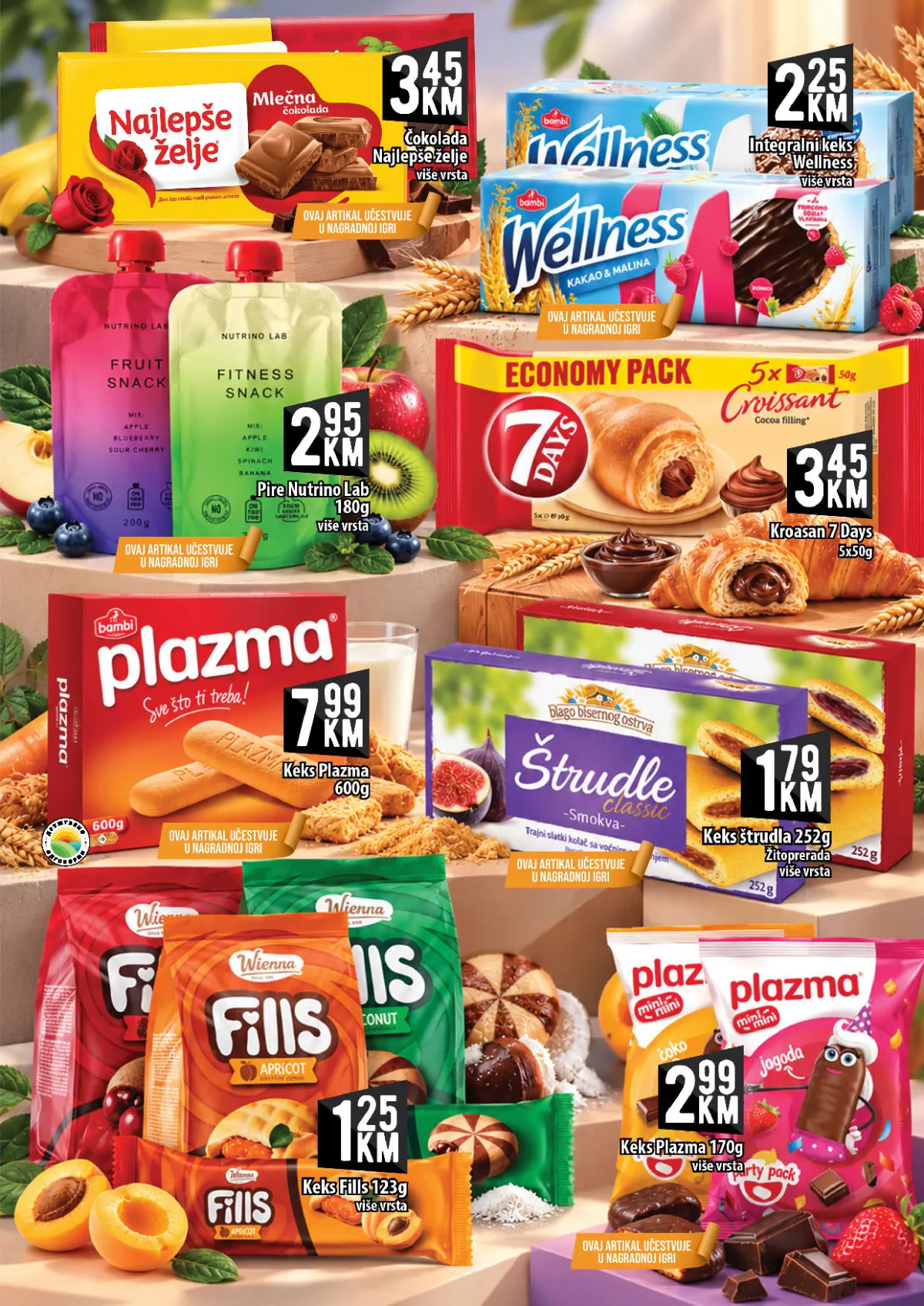 KORT katalog, stranica 11 – Plazma keks 600 g za 7,99 KM i kroasani 7 Days 5 puta 50 g za 3,45 KM