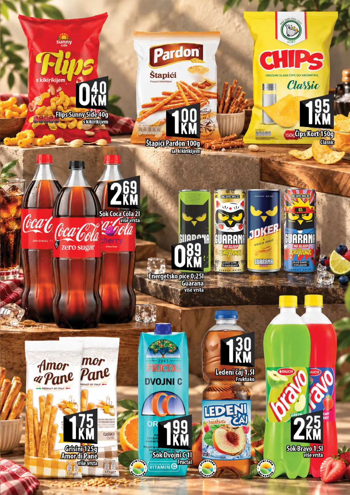KORT katalog, stranica 13 – Coca-Cola 2 l za 2,69 KM i flips Sunny Side 40 g za 0,40 KM