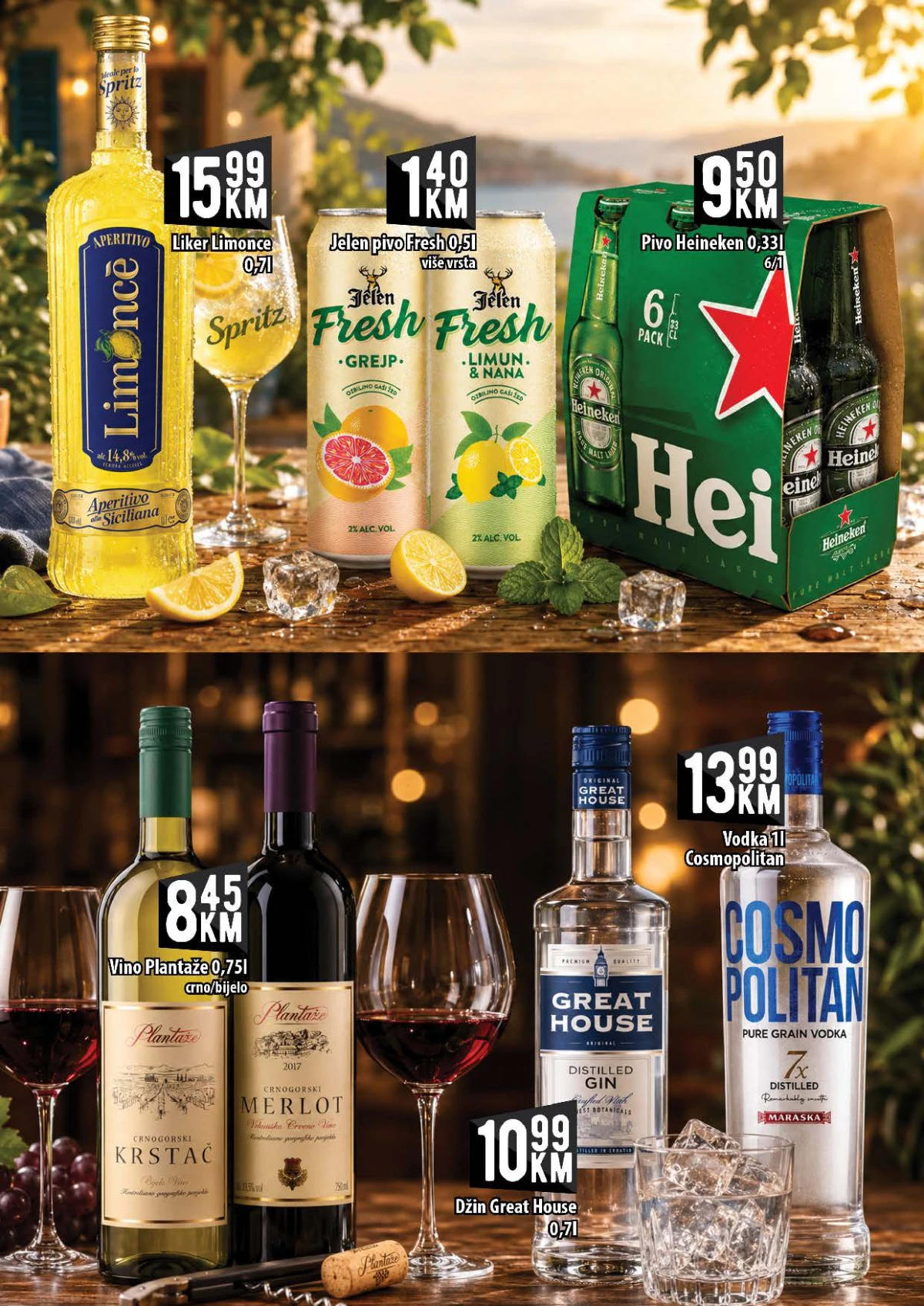 KORT katalog do 26.08.2026. – Heineken, Jelen Fresh, vino i druga pića