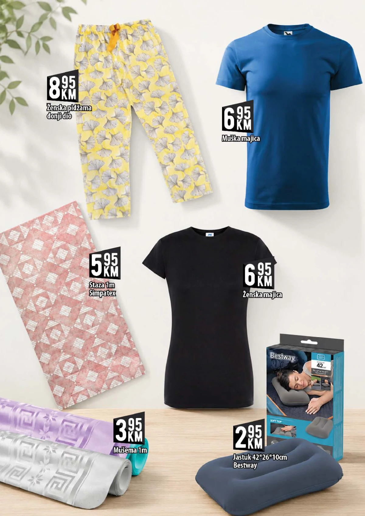 KORT katalog do 26.08.2026. – majice, pidžame, mušeme i Bestway jastuk