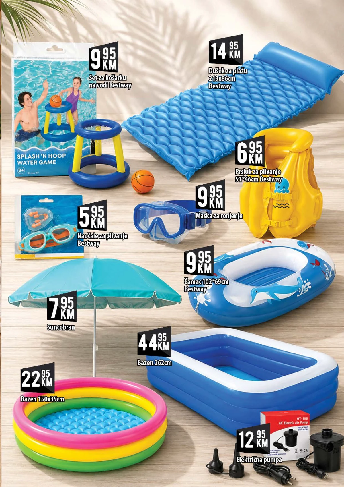 KORT katalog do 26.08.2026. – bazeni, dušeci, oprema za plivanje i ljetni program