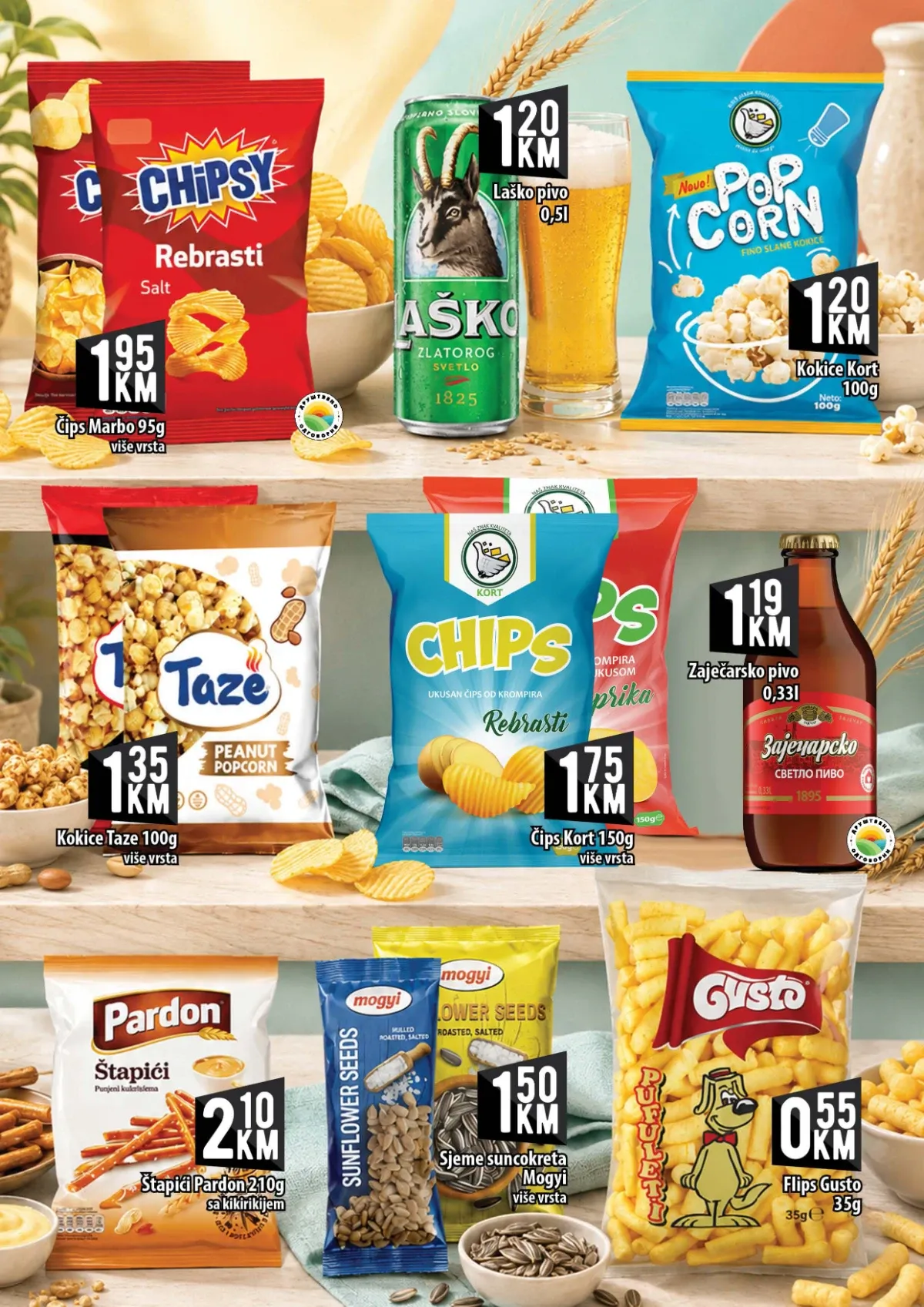KORT katalog – Chio čips i Chio Popcorn