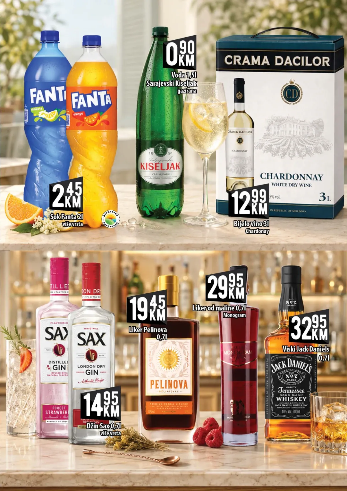 KORT katalog – Chardonnay bijelo vino i Jack Daniel's viski