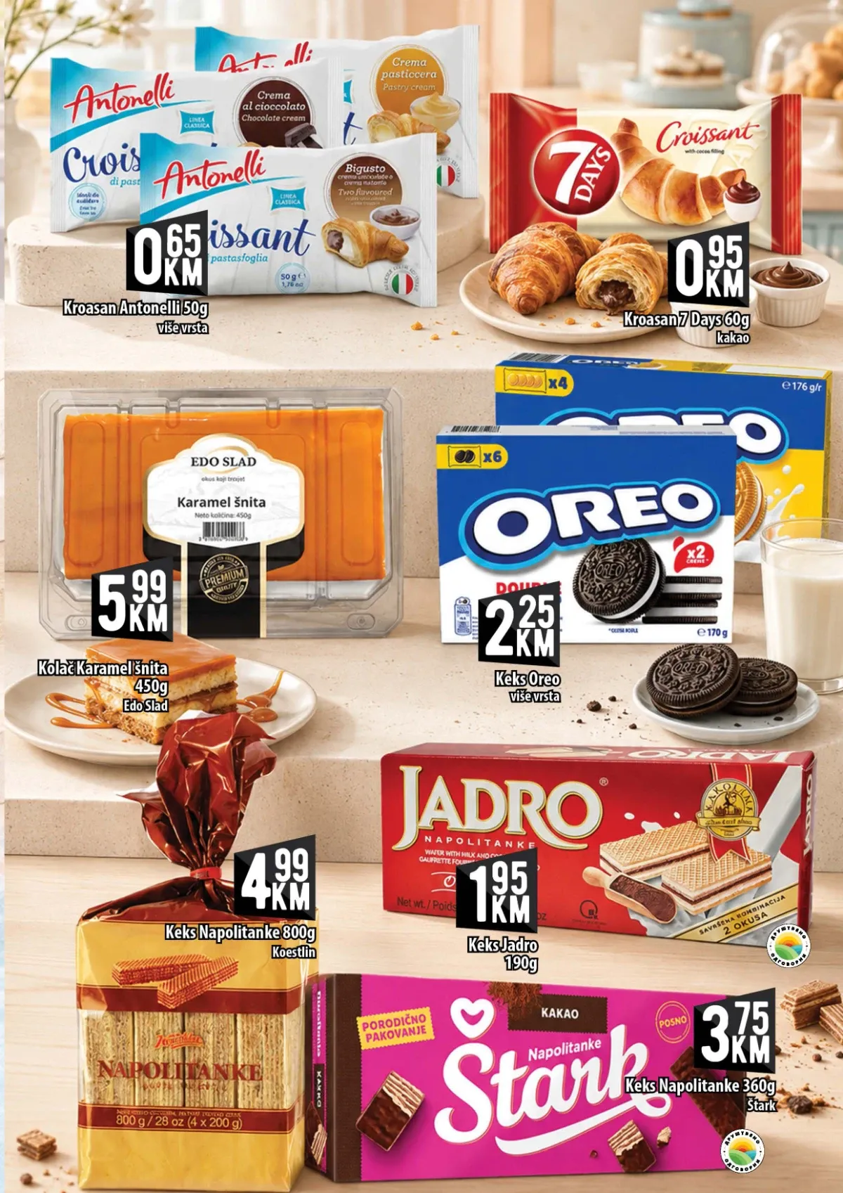 KORT katalog – 7Days kroasan i Oreo keks