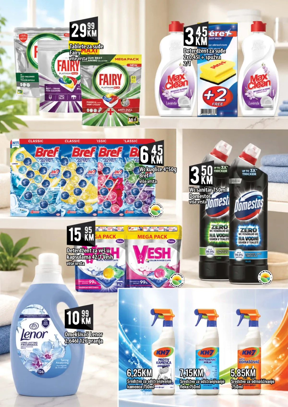 KORT katalog – Fairy kapsule i Bref sredstva za čišćenje