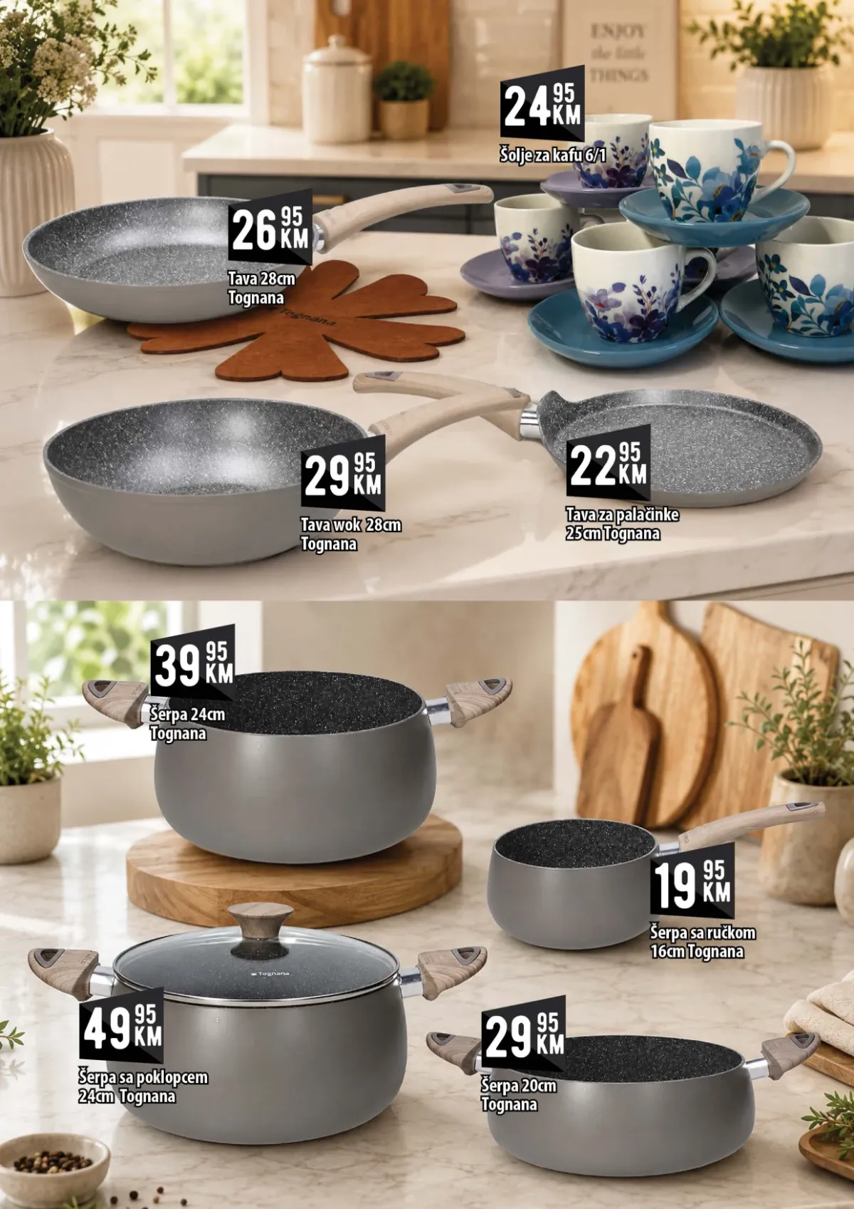 KORT katalog – Tognana tava i set šoljica