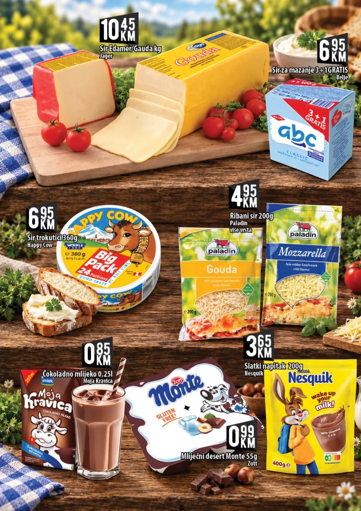 KORT katalog – sirevi, mliječni deserti, čokoladno mlijeko i Nesquik