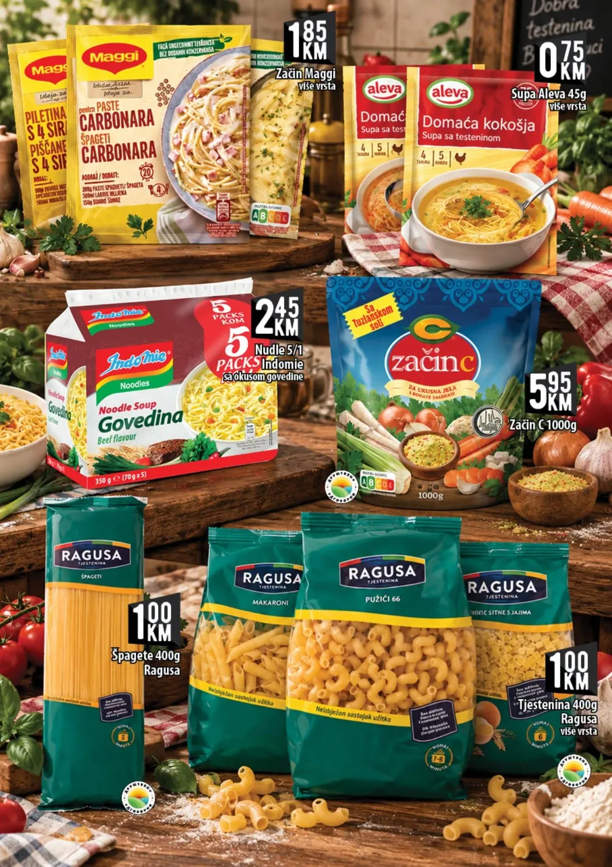 KORT katalog – tjestenina, supe, začini i dodatci jelima