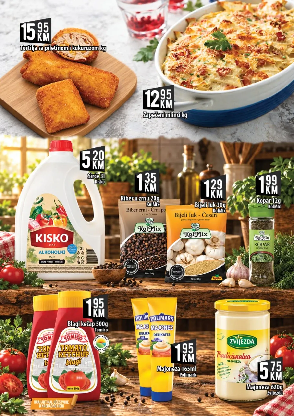 KORT katalog – tortilje, začini, ketchup, majoneza i dodaci jelima