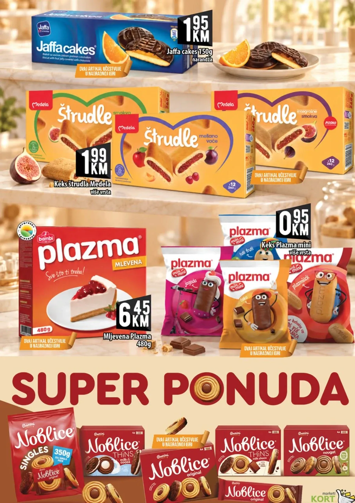 KORT katalog – Jaffa Cakes, Štrudle, Plazma i Noblice