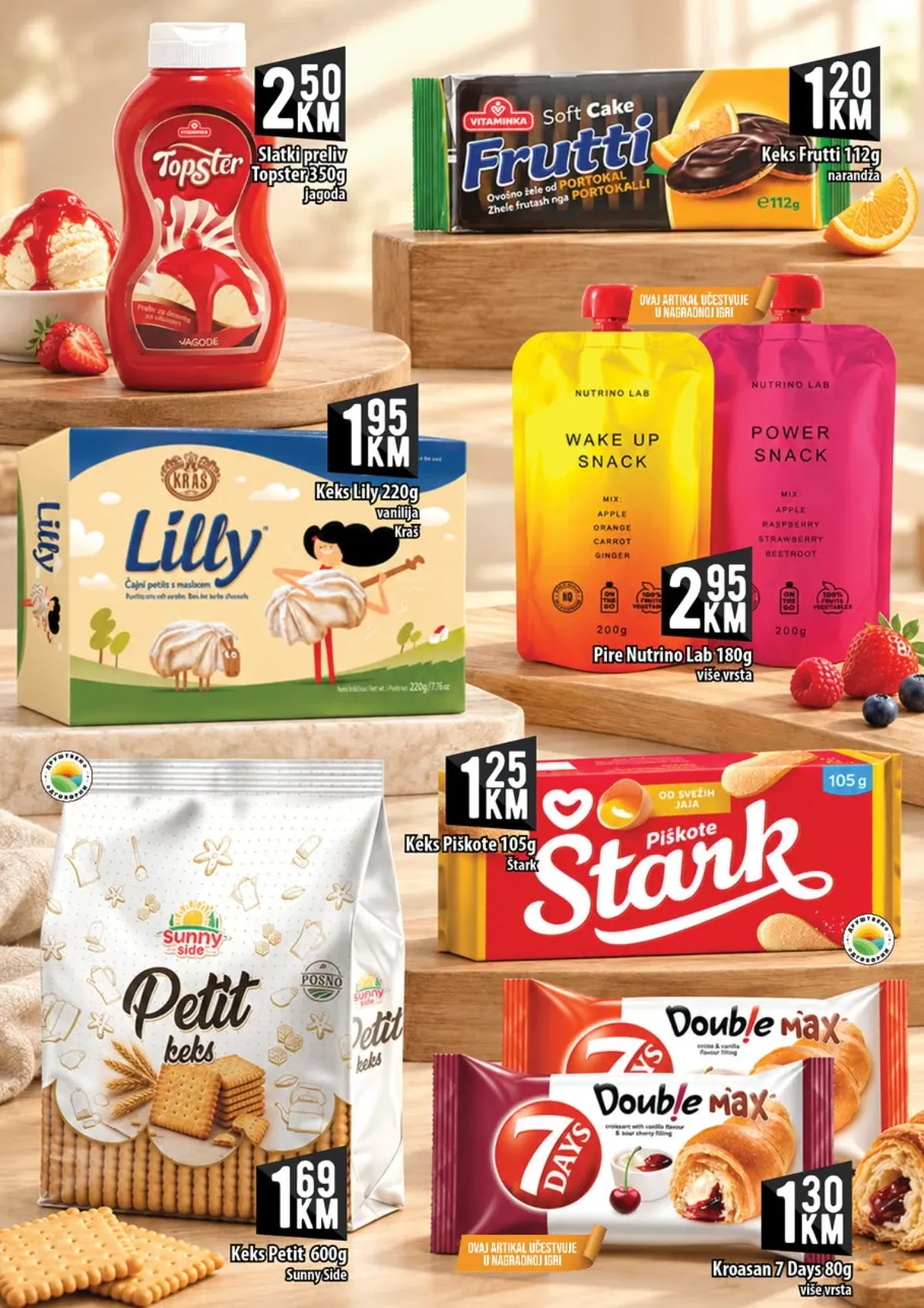 KORT katalog – prelivi, keksi, kroasani i snack proizvodi