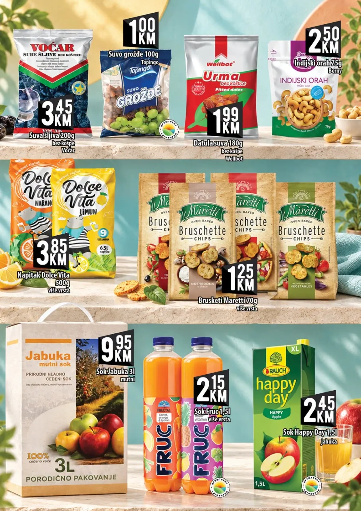 KORT katalog – suho voće, orašasti plodovi, brusketi i sokovi