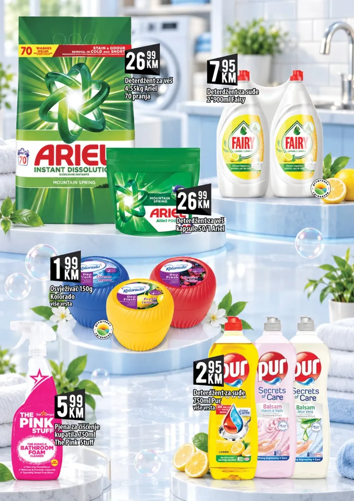 KORT katalog – Ariel, Fairy, Pur i sredstva za čišćenje doma