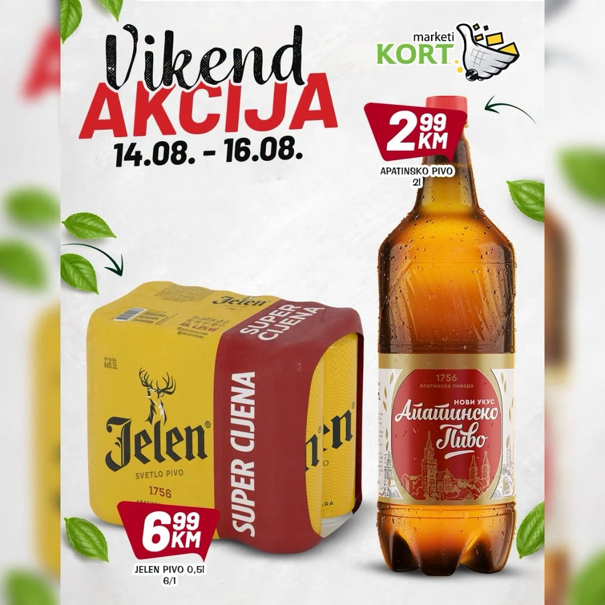 KORT vikend akcija do 16.08.2026. – Moja Kravica jogurt, svježi sir i Patelina tuna
