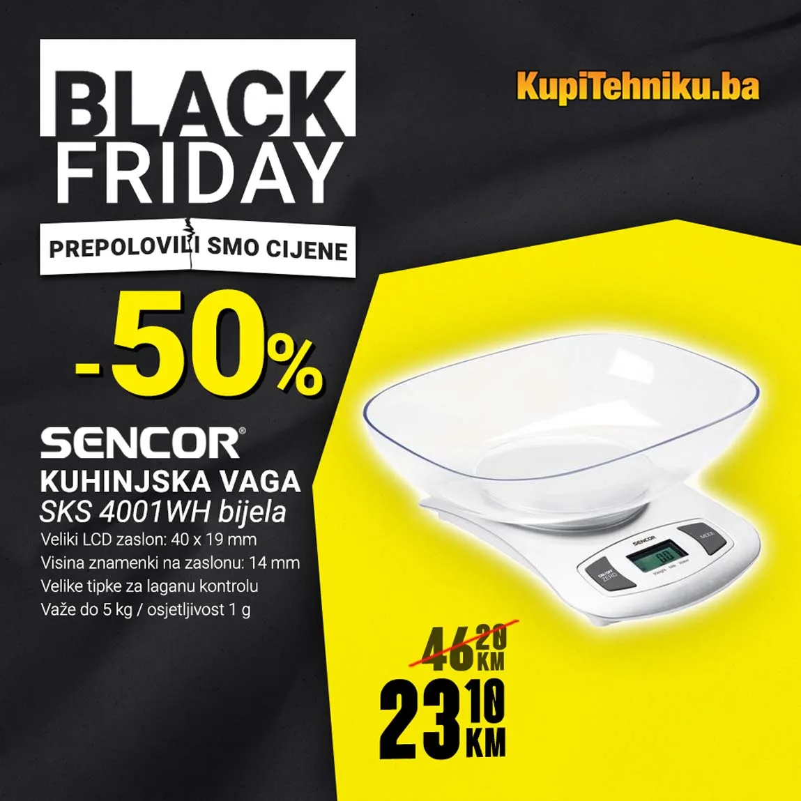 Kupitehniku akcija sniženja BLACK FRIDAY KUPITEHNIKU Akcija BLACK FRIDAY