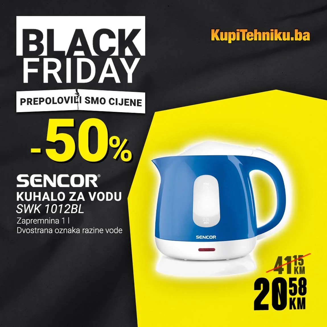 Kupitehniku akcija sniženja BLACK FRIDAY KUPITEHNIKU Akcija BLACK FRIDAY