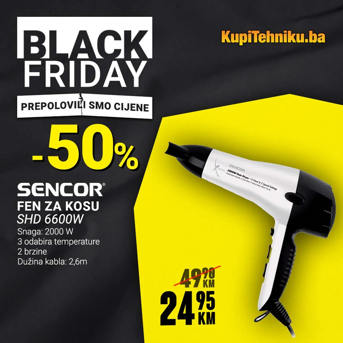 Kupitehniku akcija sniženja BLACK FRIDAY KUPITEHNIKU Akcija BLACK FRIDAY