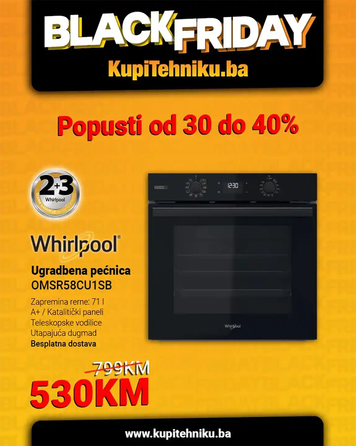 Kupitehniku akcija sniženja BLACK FRIDAY KUPITEHNIKU Akcija BLACK FRIDAY