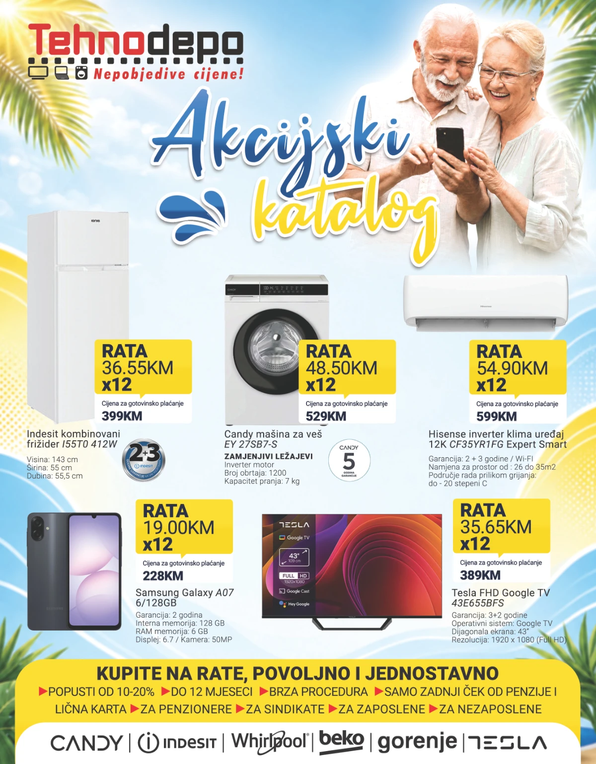 Tehnodepo akcijski katalog 16.07. do 31.08.2026. – televizori, klima uređaji, bijela tehnika, mobiteli i kućanski aparati na sniženju