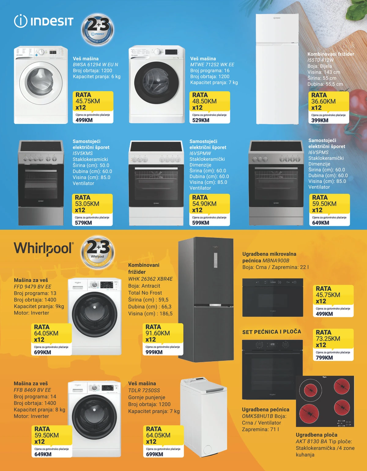 Tehnodepo katalog stranica 4 – Indesit i Whirlpool bijela tehnika
