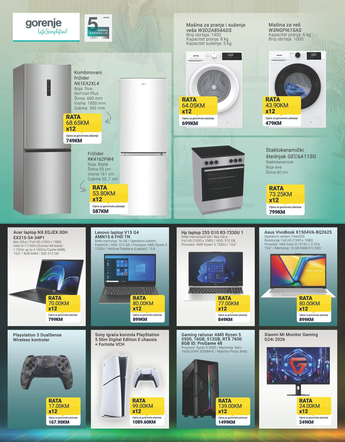 Tehnodepo katalog stranica 5 – Gorenje uređaji, laptopi i gaming oprema