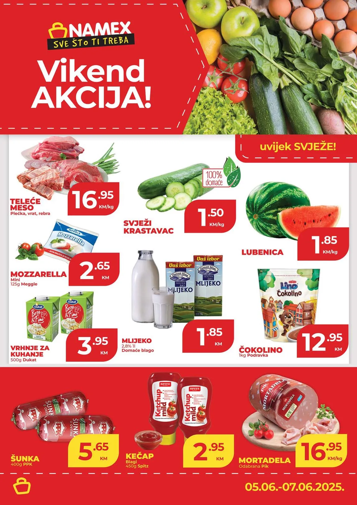 NAMEX Vikend akcija sniženja do 07.06.2025