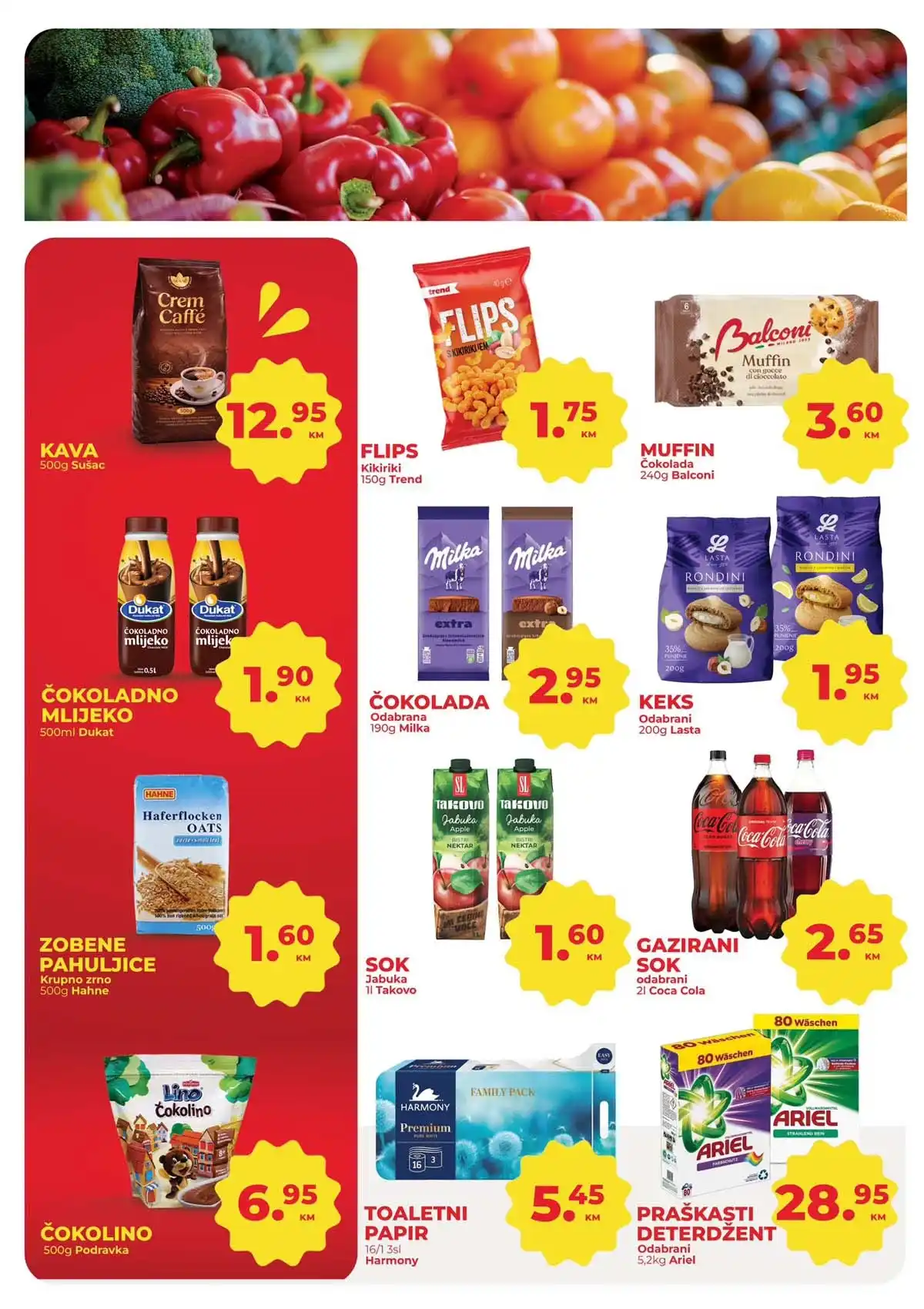 Namex vikend akcija katalog strana 2 – sniženja do 11. aprila 2026 Namex vikend akcija katalog strana 2 velika sniženja Bosna i Hercegovina april 2026