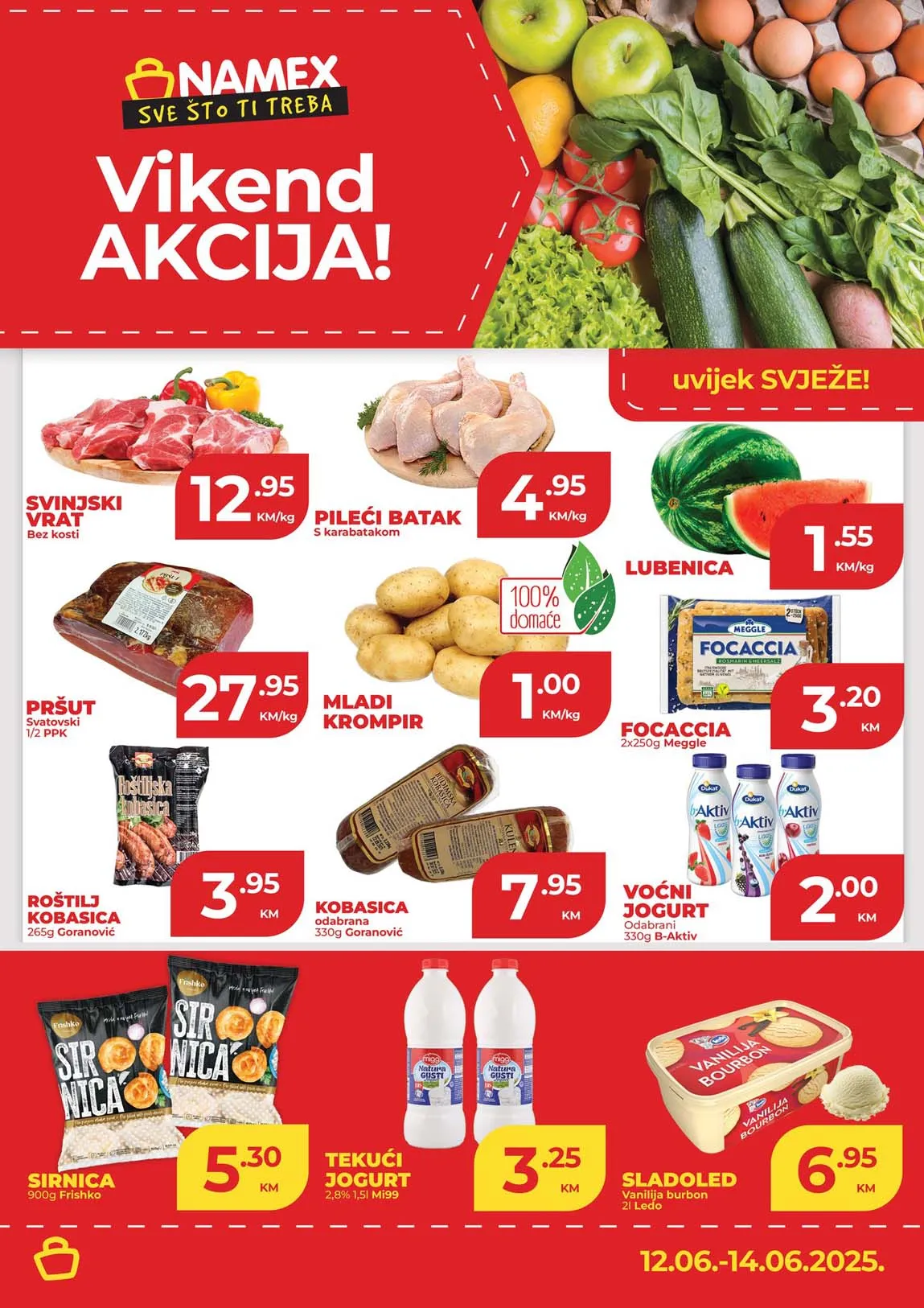 NAMEX Vikend akcija sniženja do 14.06.2025