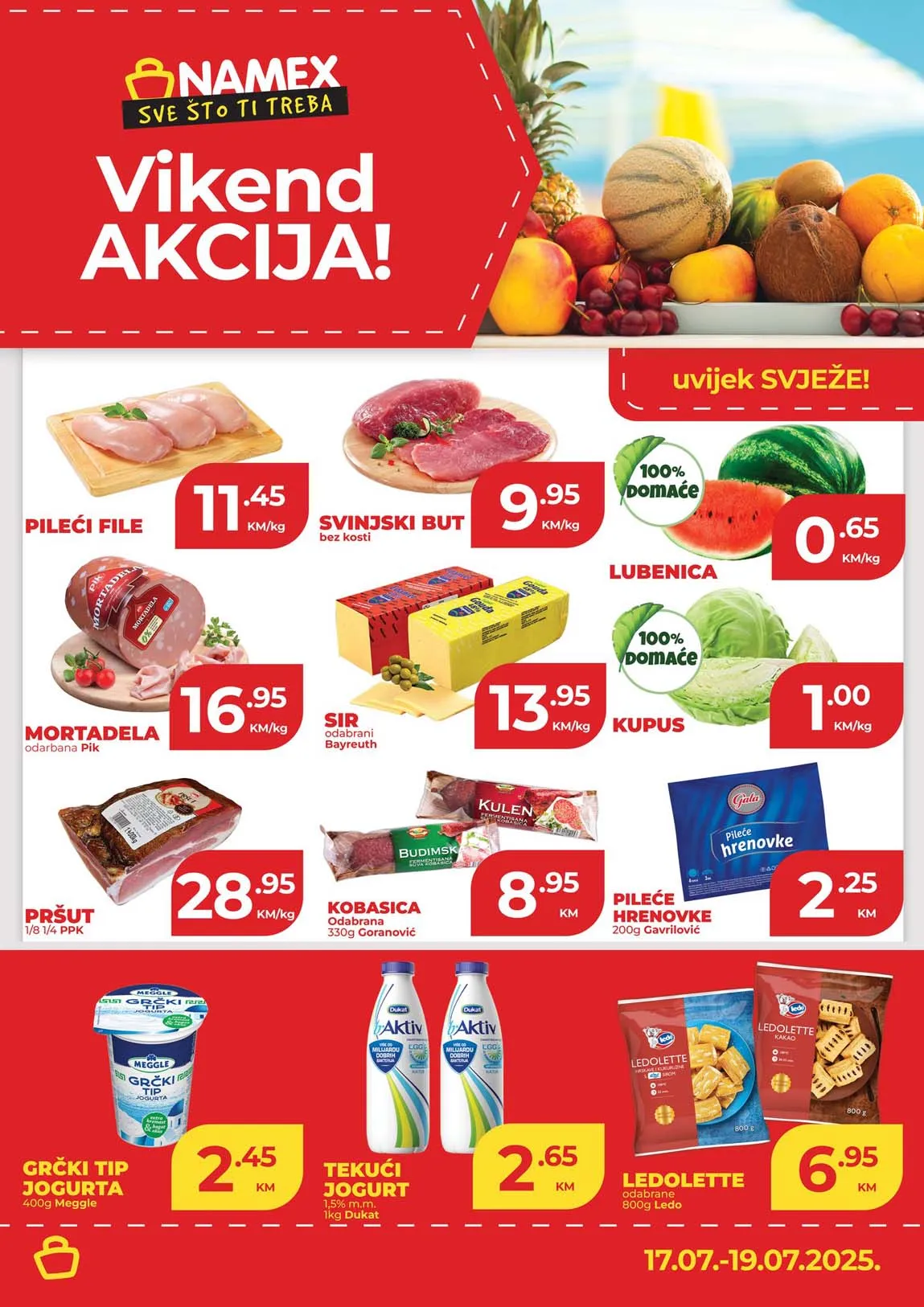 Namex vikend akcija – Sniženja do 19.07.2025.