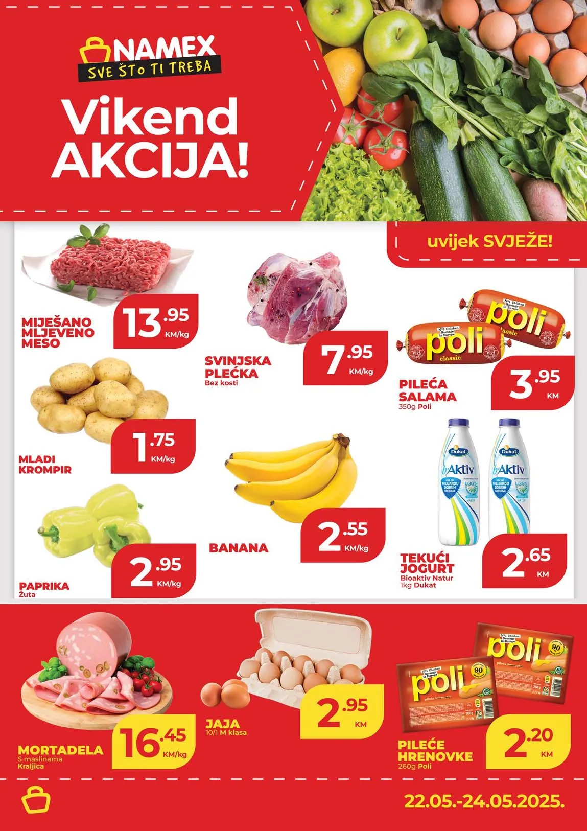 NAMEX Vikend akcija sniženja do 24.05.2025