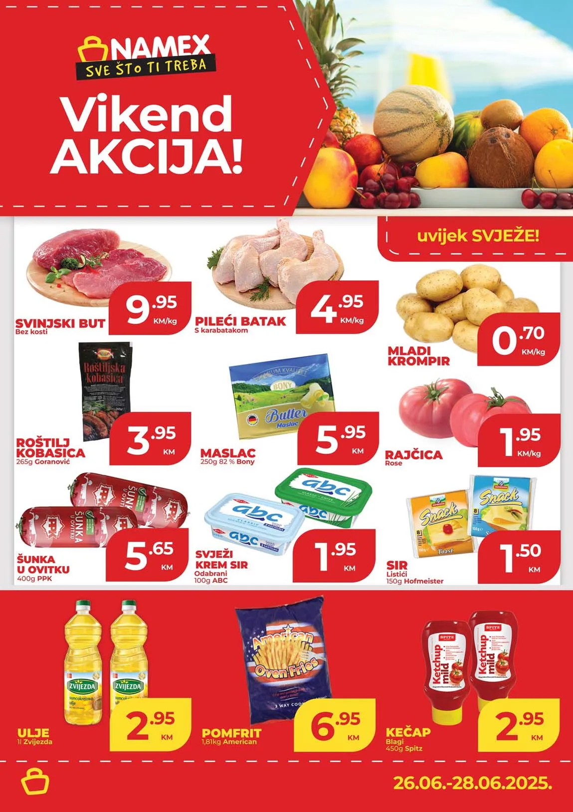 NAMEX Vikend akcija sniženja do 28.06.2025