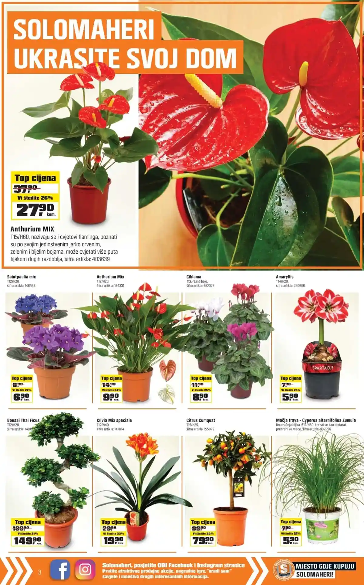 OBI Solomaheri mogu sve strana 3 – sniženi alati i proizvodi za dom do 21. februara 2026. BiH