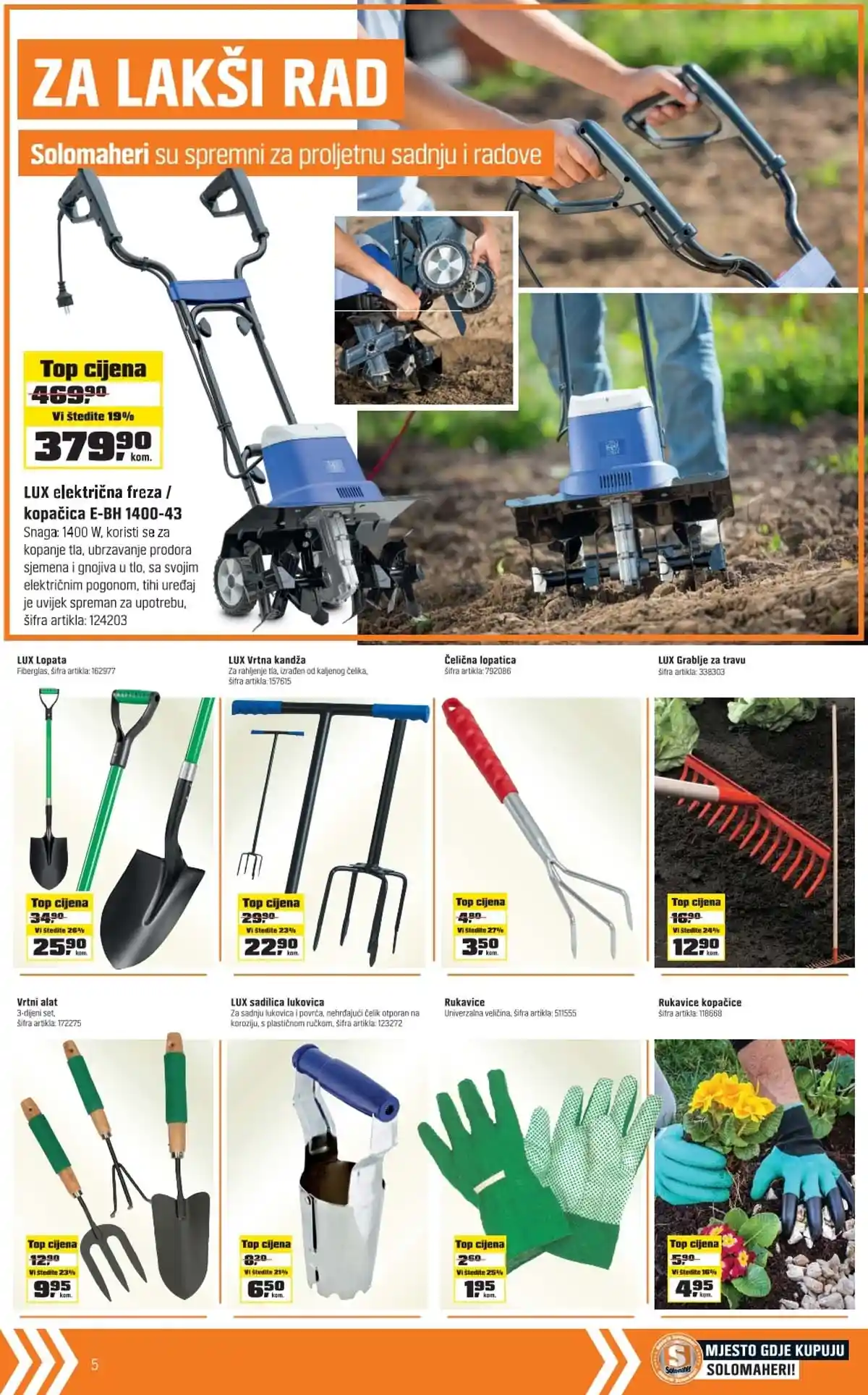 OBI Solomaheri mogu sve strana 5 – sniženi proizvodi za dom i baštu BiH