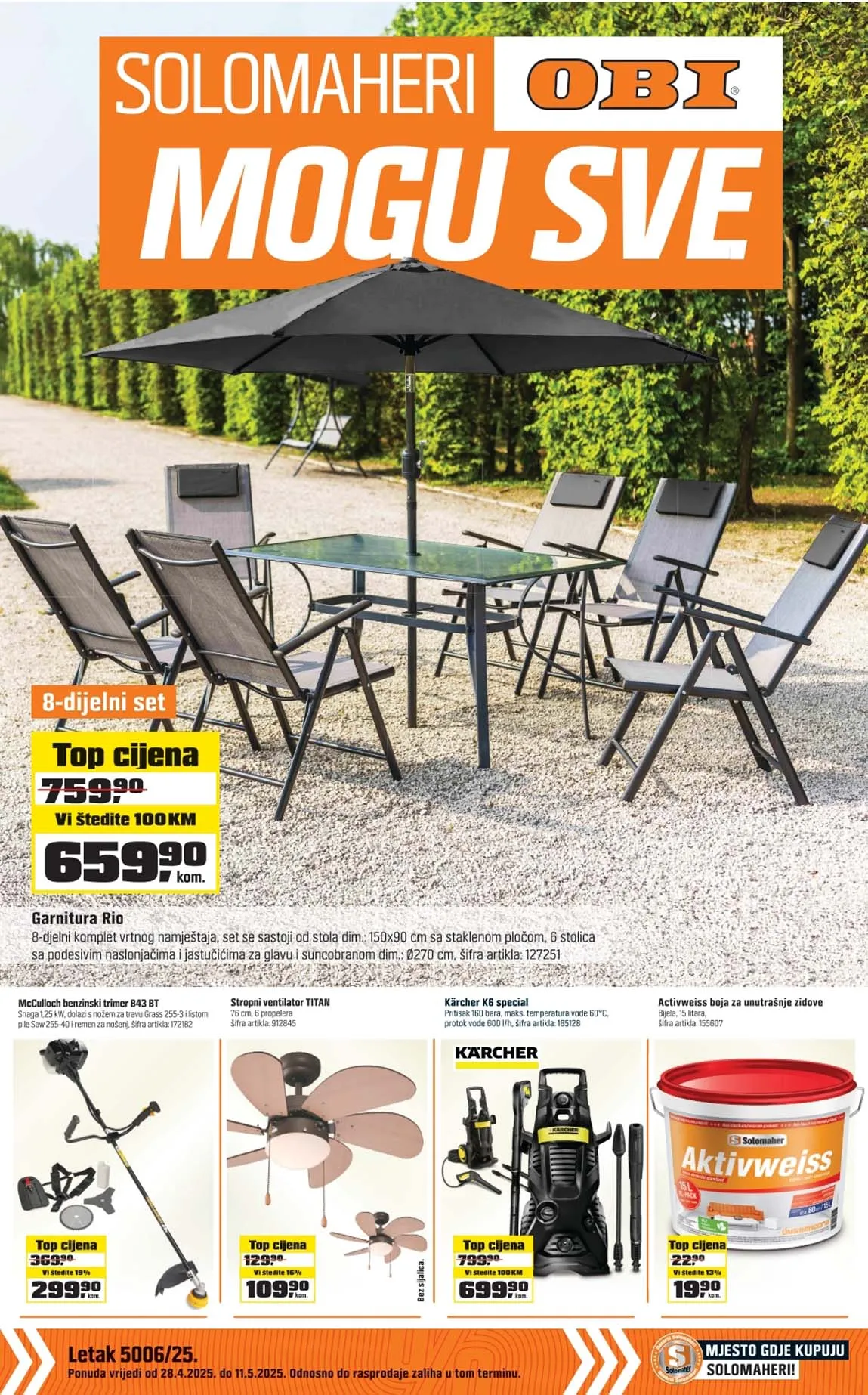 OBI Katalog Solomaheri mogu SVE! Katalog sniženja do 11.05.2025