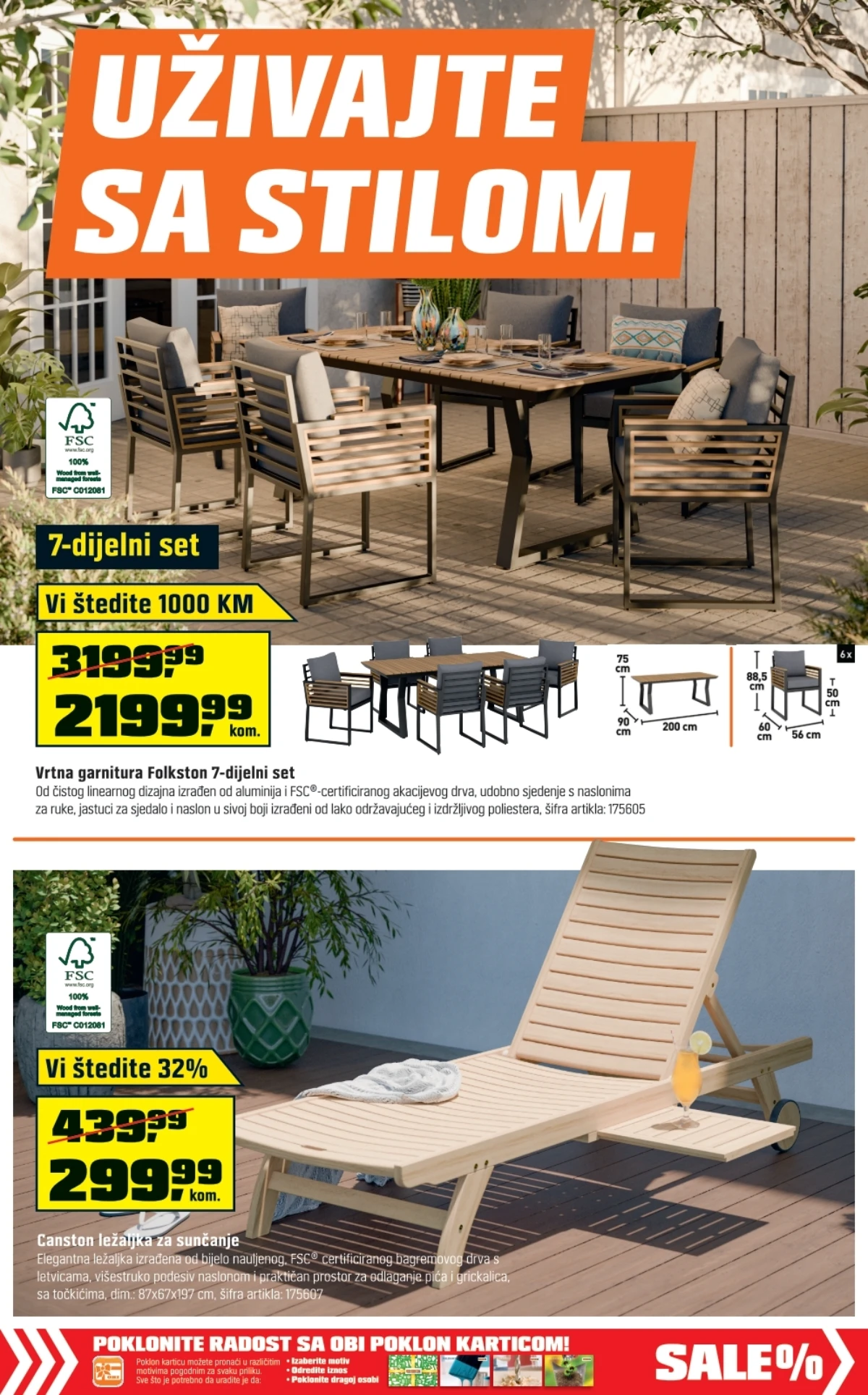 OBI katalog do 22.08.2026. – vrtne garniture i ležaljke na sniženju