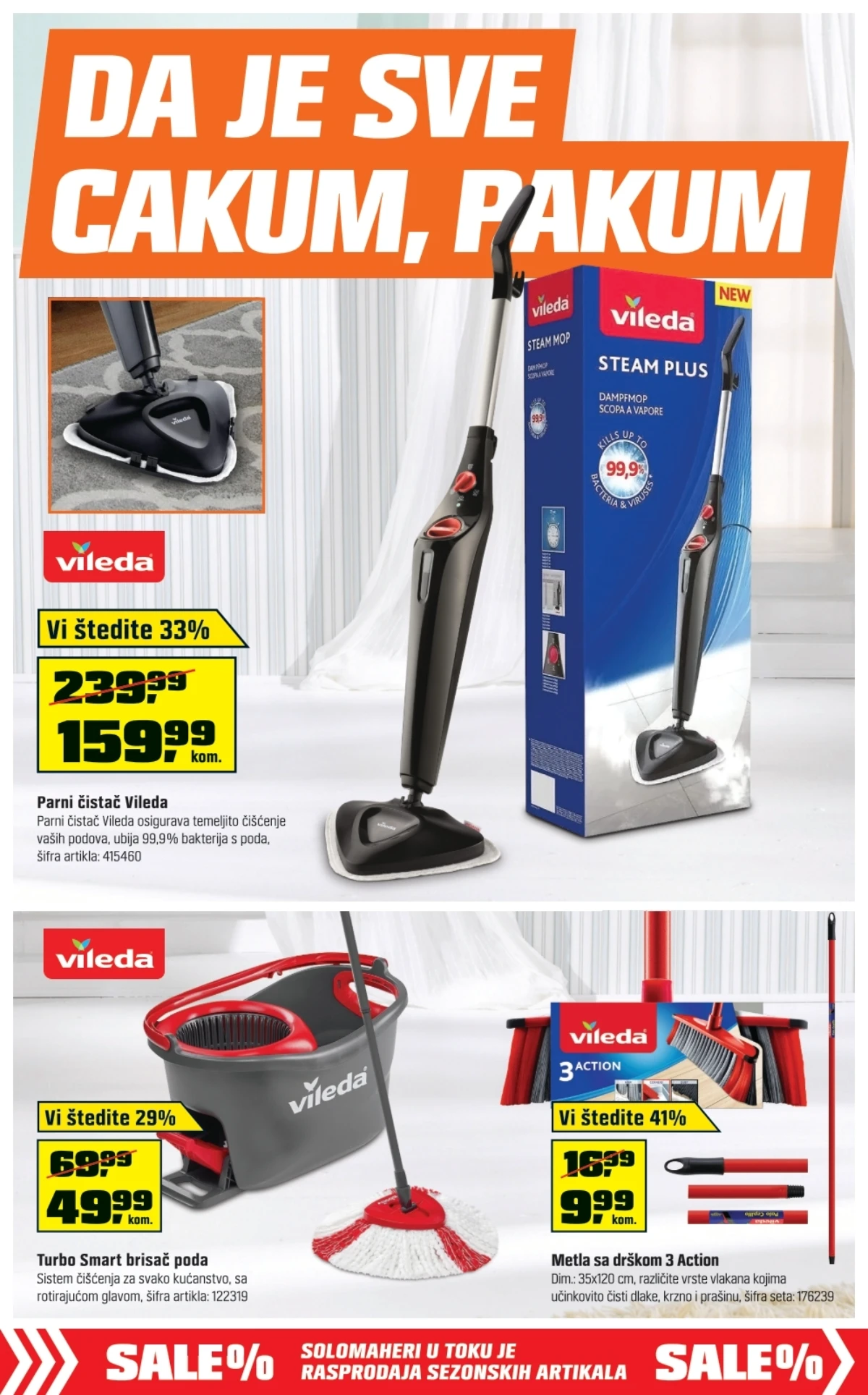 OBI katalog do 22.08.2026. – Vileda oprema za čišćenje doma