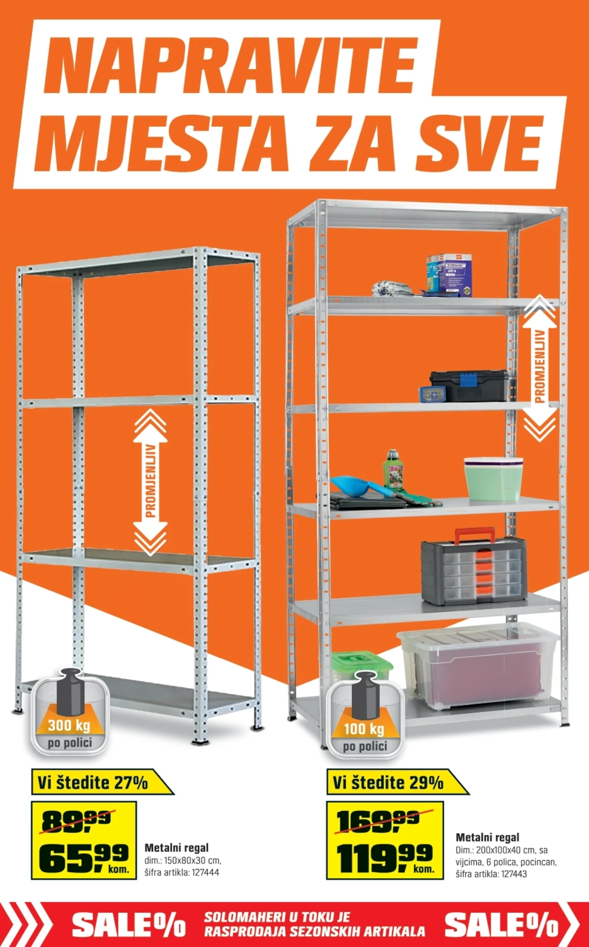 OBI katalog do 22.08.2026. – metalni regali za organizaciju prostora
