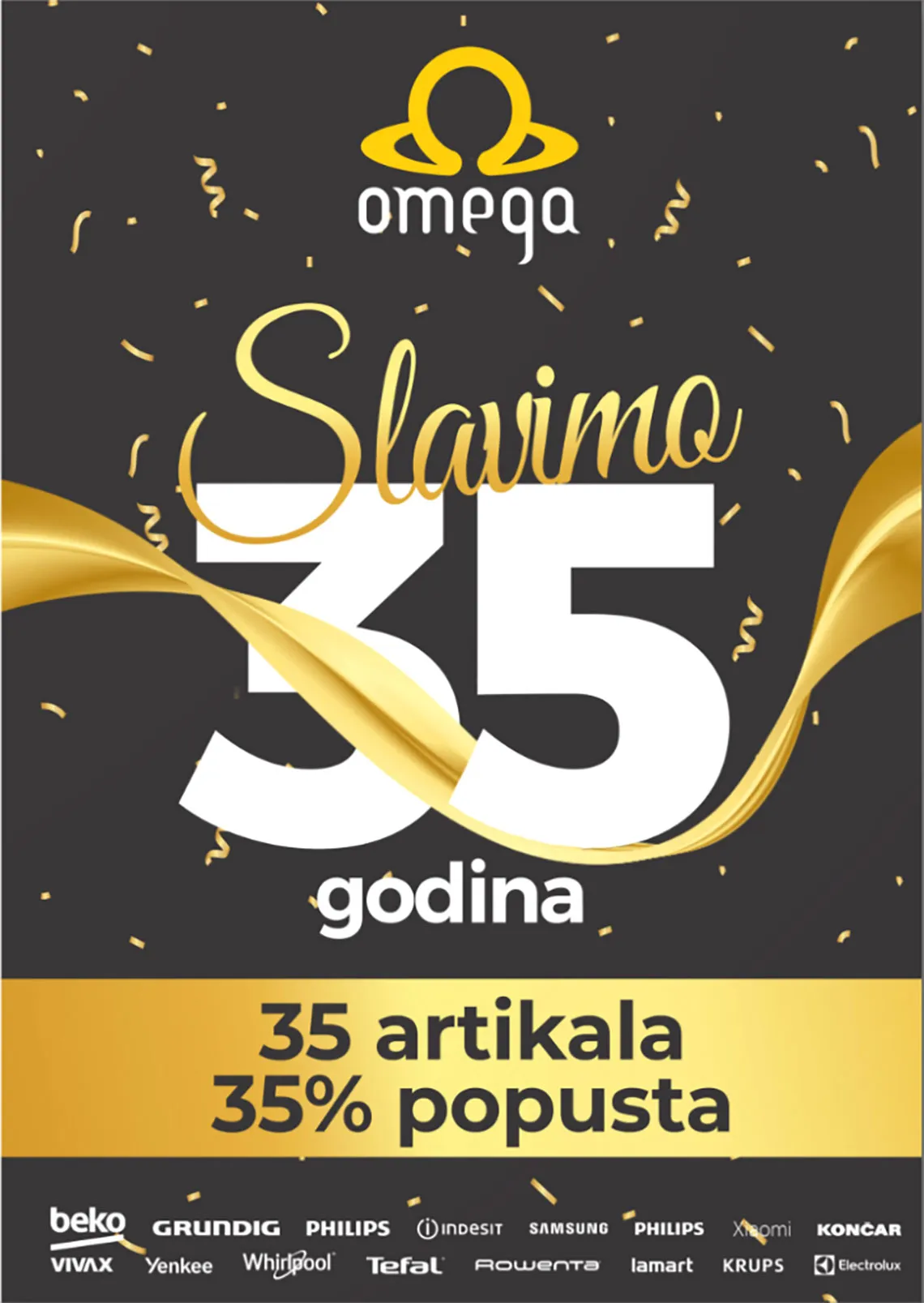🎉 Omega Shop slavi 35 godina – 35 artikala na 35% popusta!
