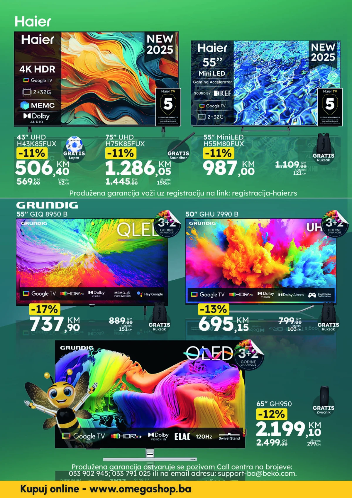 Omega Shop Haier i Grundig televizori akcija do 30.06.2026 strana 4