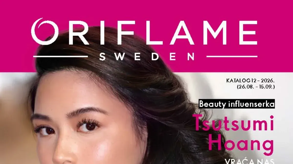 Oriflame katalog 12/2026 do 15.09.2026. – mirisi, šminka, njega kože i kose uz popuste do 60%