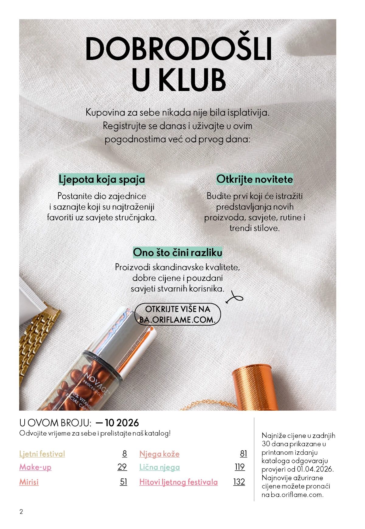 Oriflame katalog 9/2026 – Top Scents mirisni uzorci i najava novih parfema strana 2