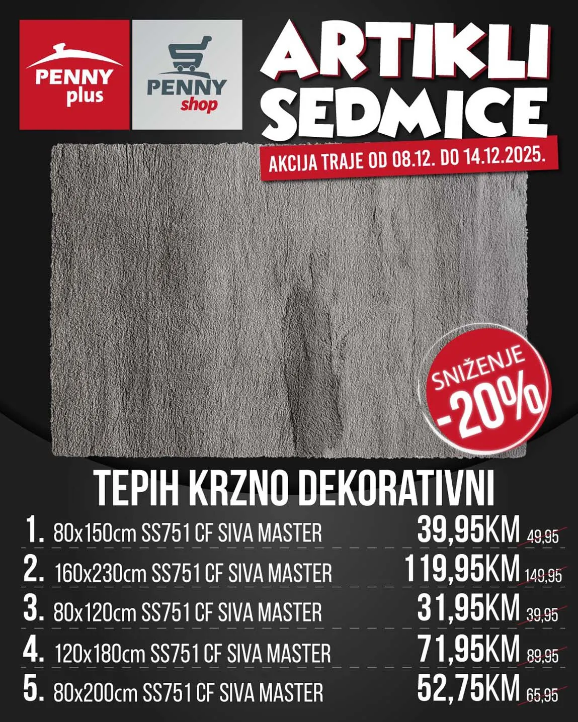 PENNY PLUS arikli sedmice